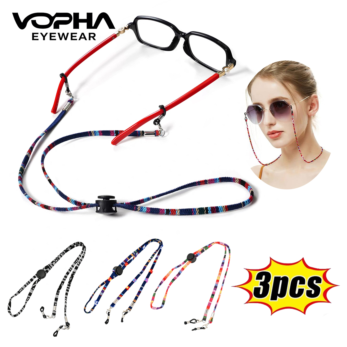 Mask Chain Holder - 2-in-1 Sunglasses Holder / Mask Chain,