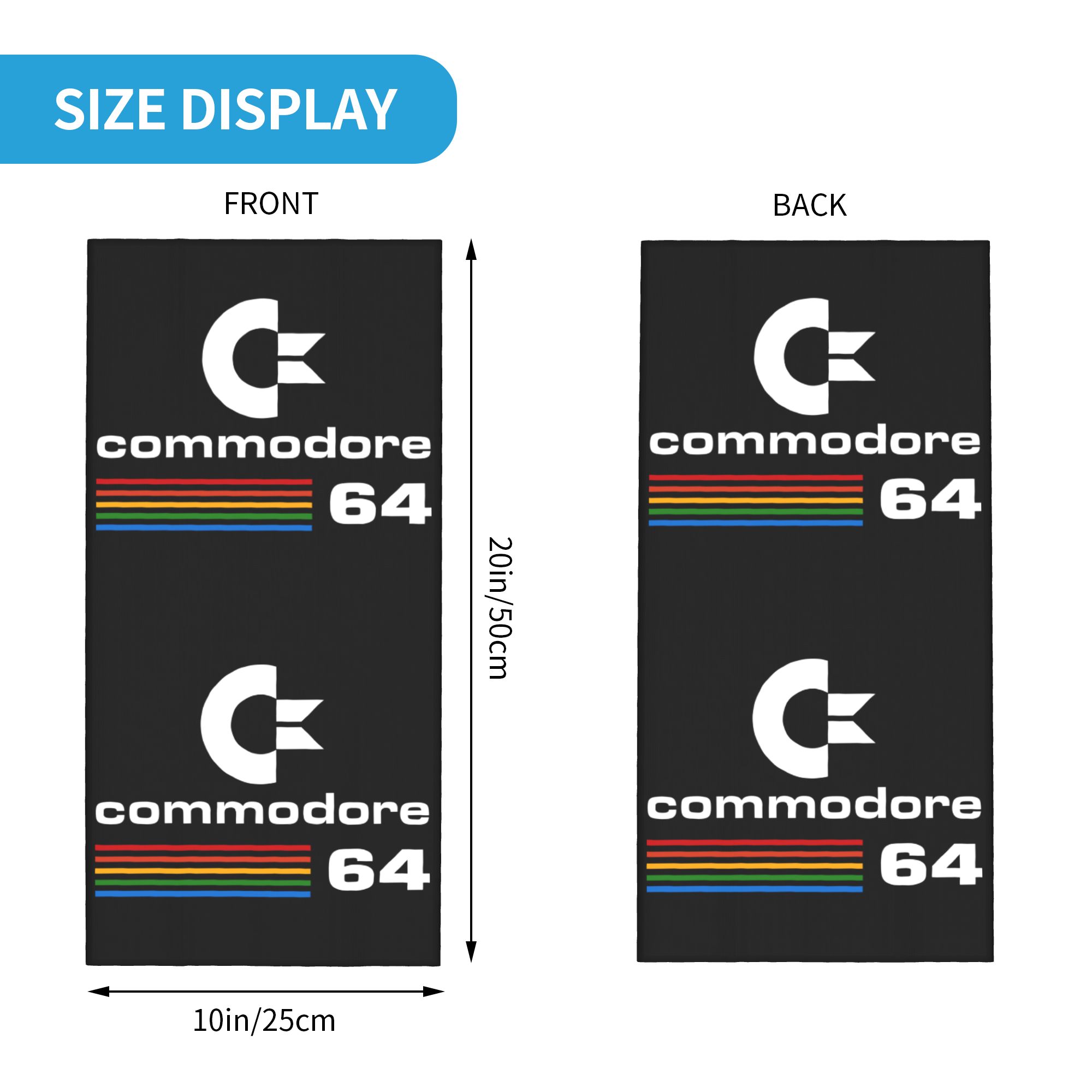 Custom Commodore 64 Bandana Ne - Neck Gaiter Face Cover review and price