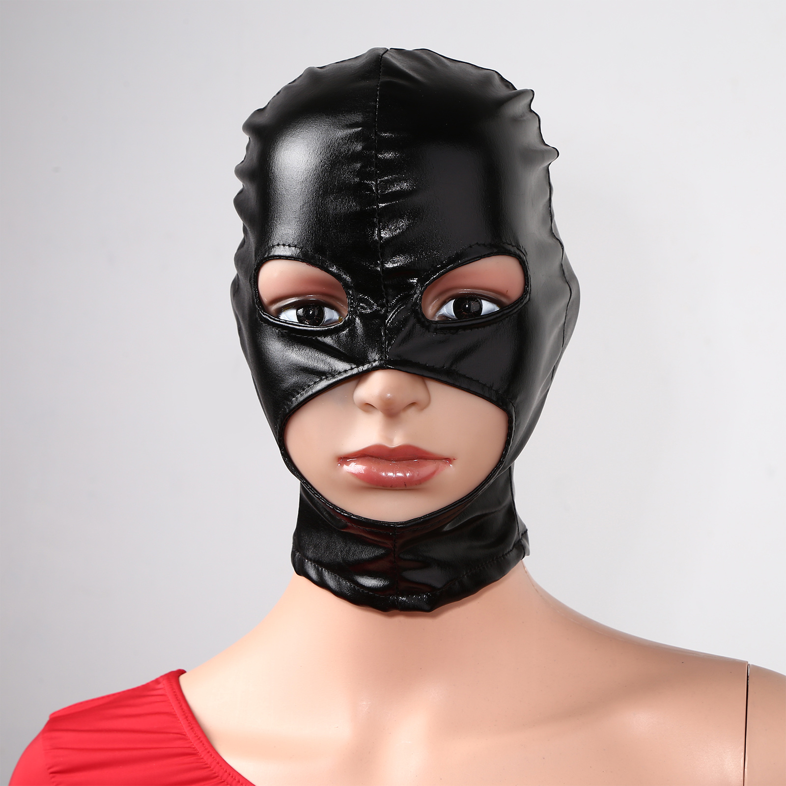 Adult Men Women Black Leather  - Black Face Mask Pack review and price