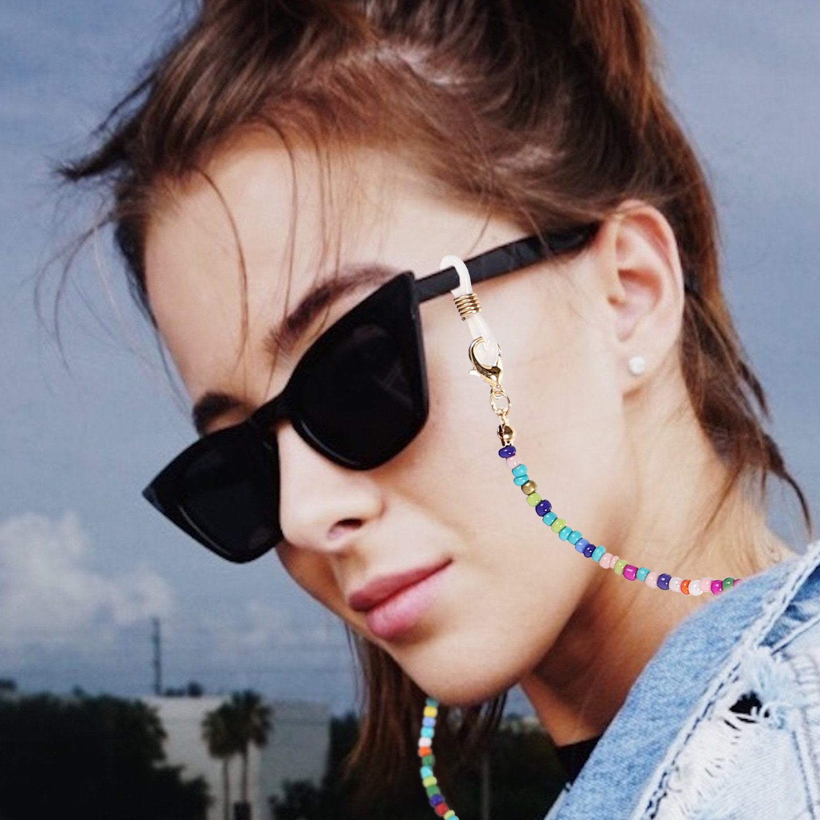 5Pcs Eyeglass Chains Beaded An - Mask Chain Holder review and price