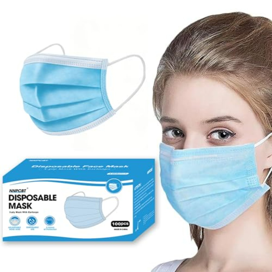 Blue Disposable Face Masks 100 - Disposable Mask Blue review and price