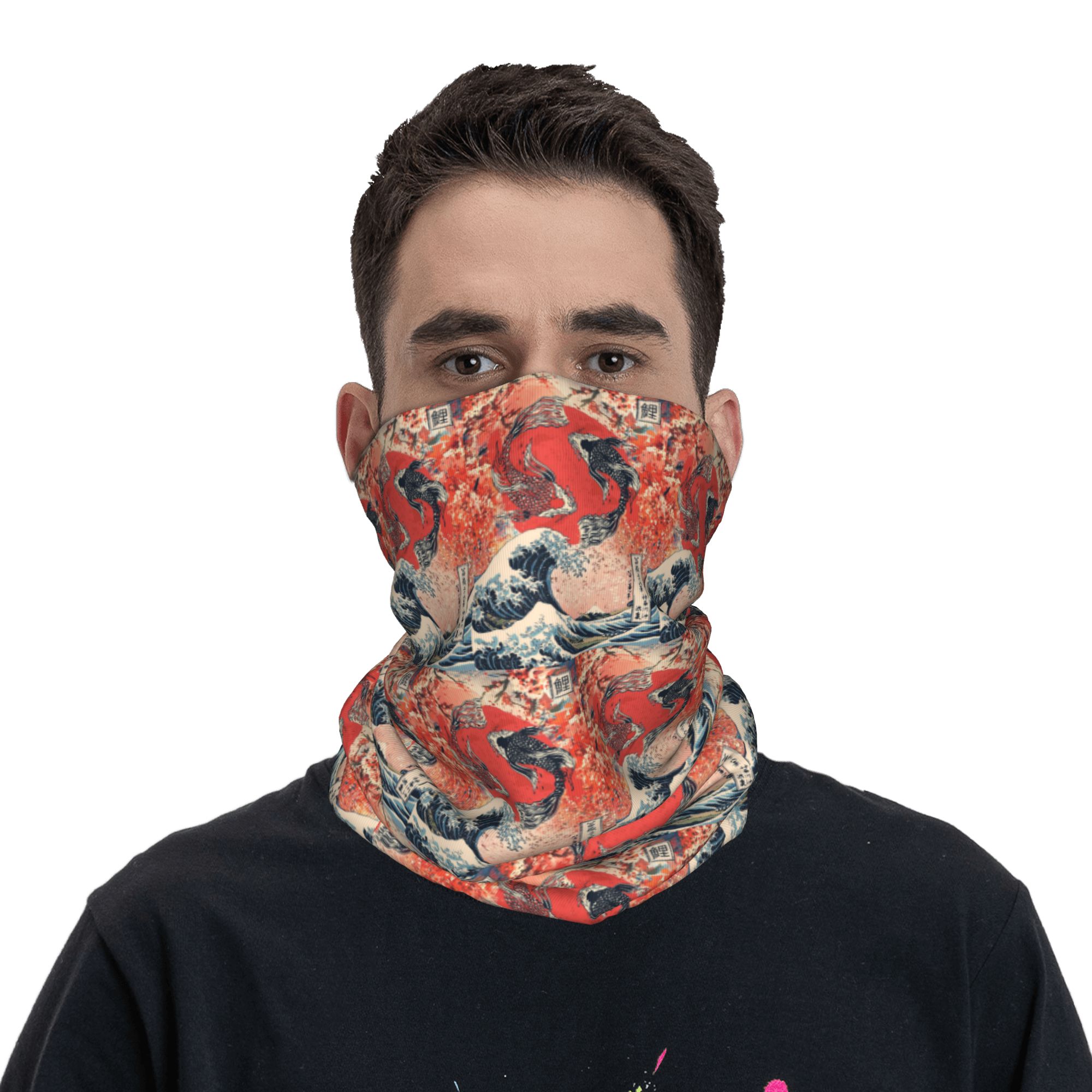 Koi Fish and Great Wave off Ka - Sports Mask Breathable review and price