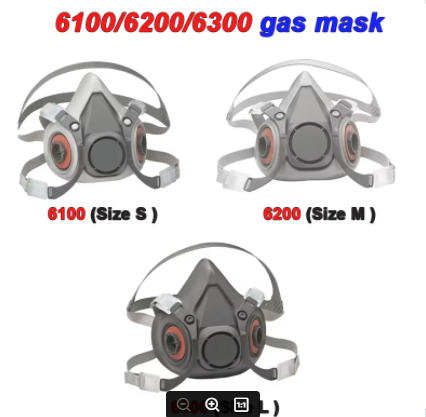 M 6100=S/ 6200=M/ 6300 =L resp - Dust Mask Construction review and price