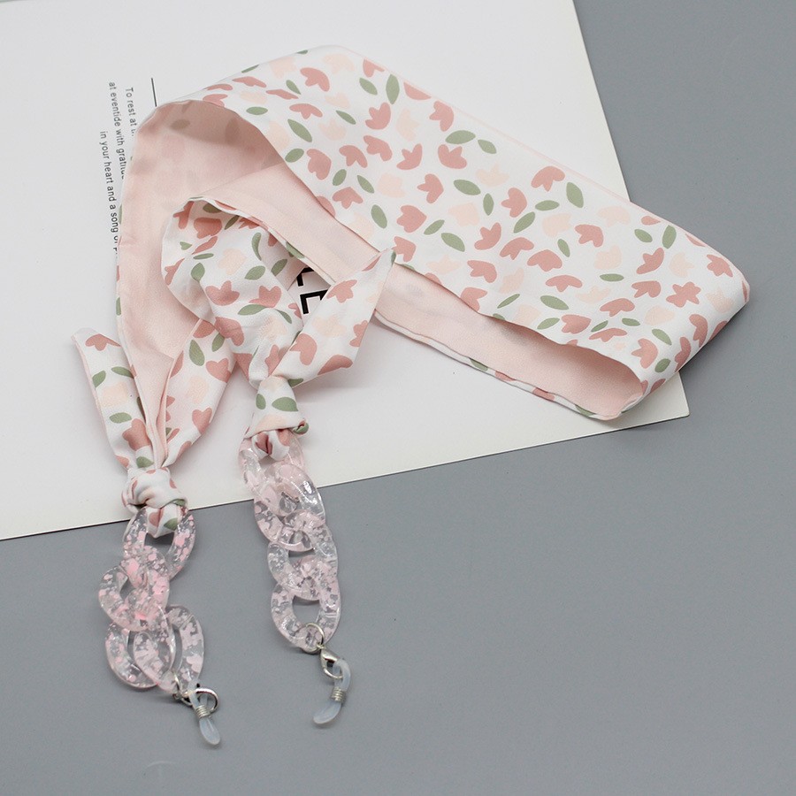 Bohemia Print Silk Scarf Glass - Mask Chain Holder review and price