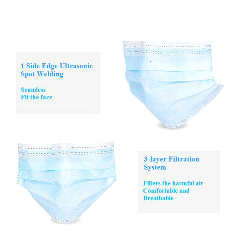 50piece Disposable Face Masks  - Disposable Mask Blue review and price