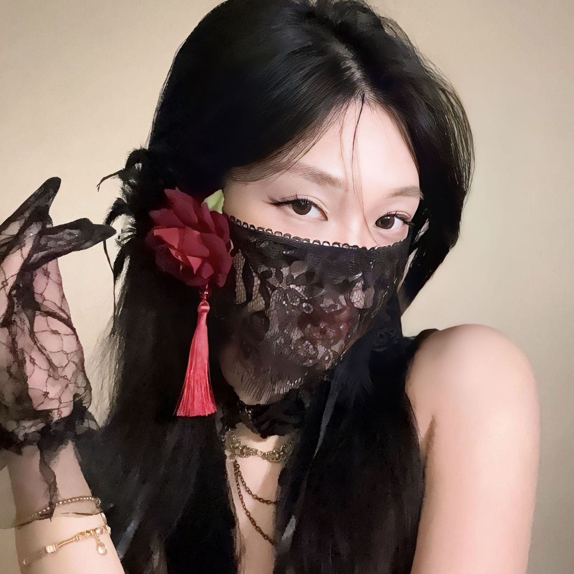 2026 New Black Flower Half Fac - Respirator Half Face review and price