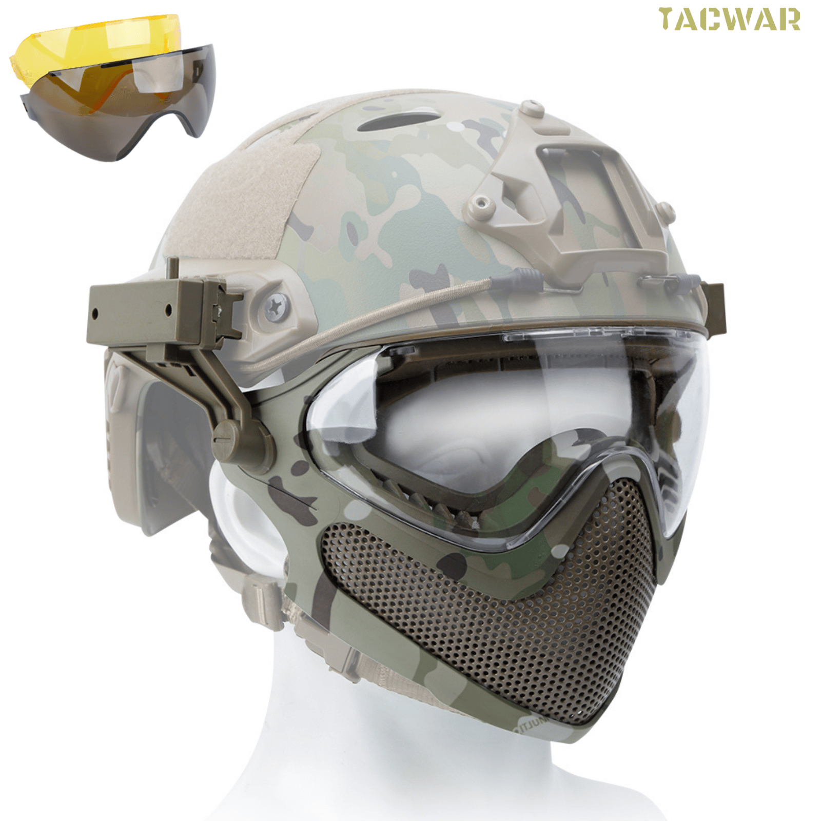 Airsoft Steel Mesh Mask Full F - Anti Pollution Mask review and price