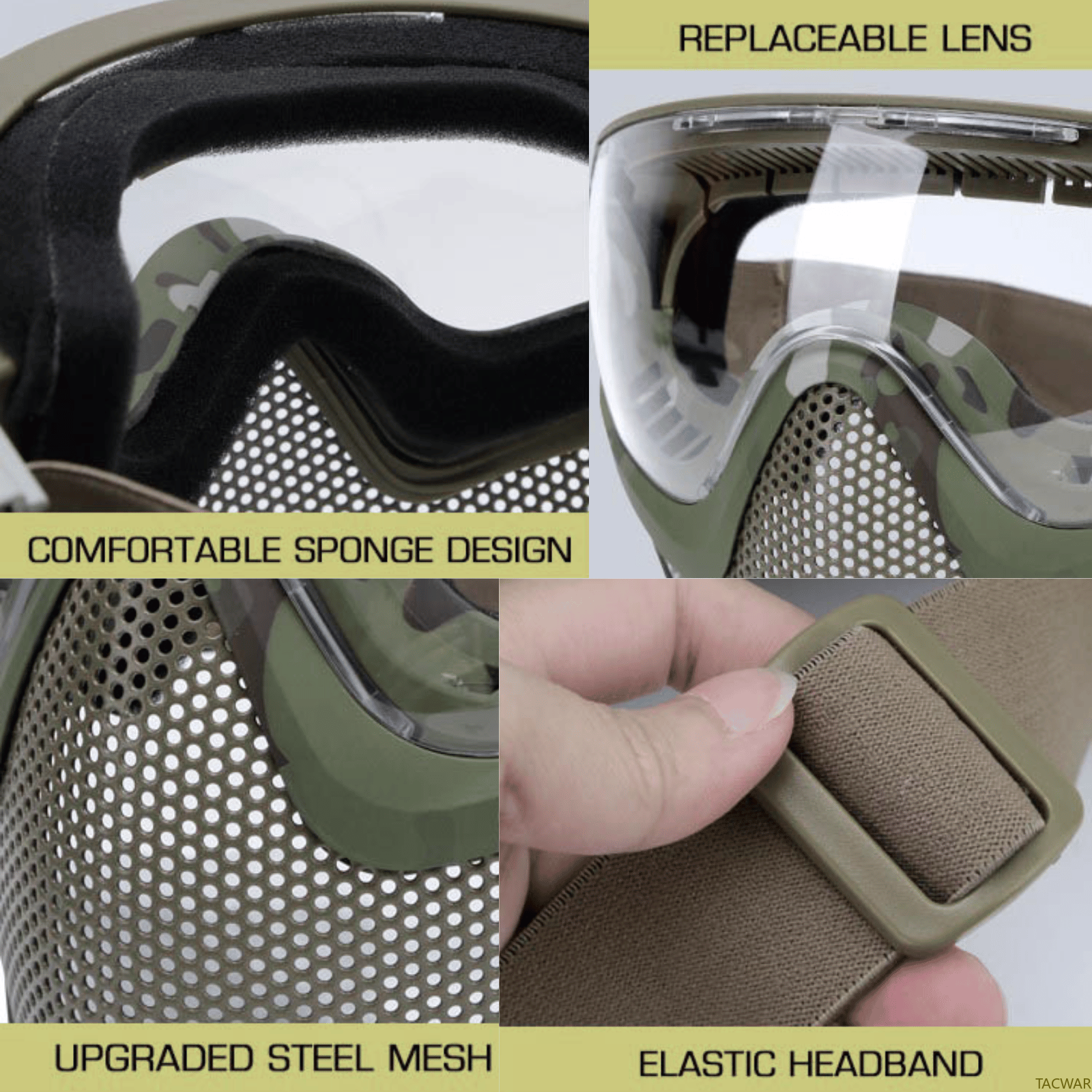Airsoft Steel Mesh Mask Full F - Anti Pollution Mask review and price