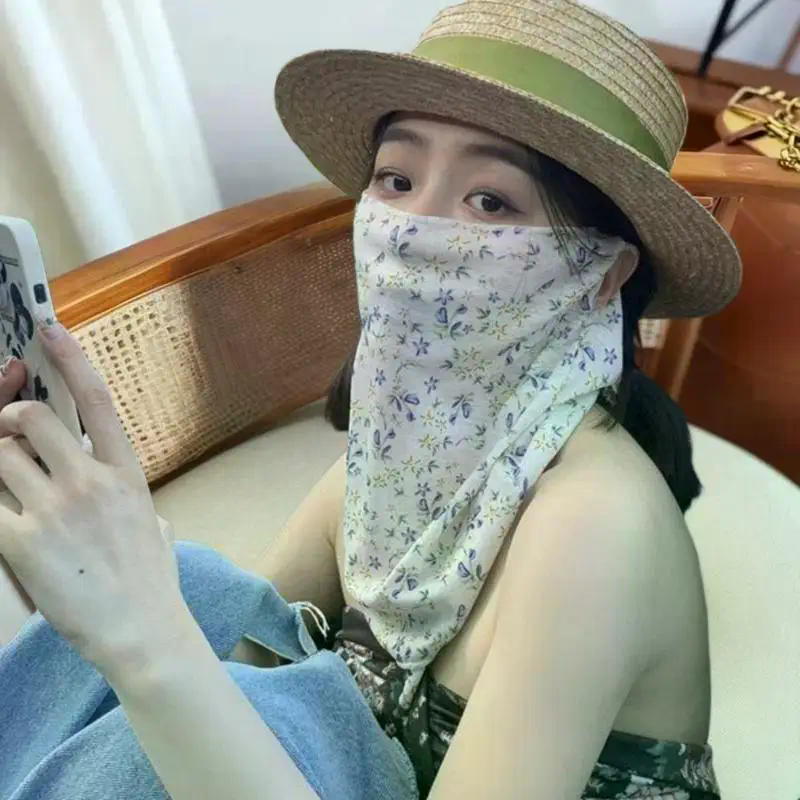 Flowers Summer Sunscreen Mask  - Kids Face Mask review and price