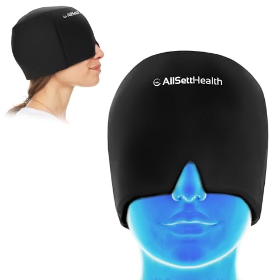 Migraine Relief Cap Ice Head W - Black Face Mask Pack review and price